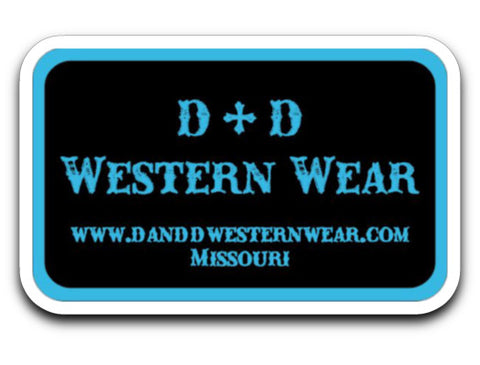 D & D Western Wear Decal