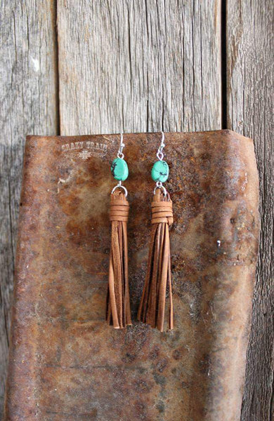 Kiowa Rust Fringe Earrings