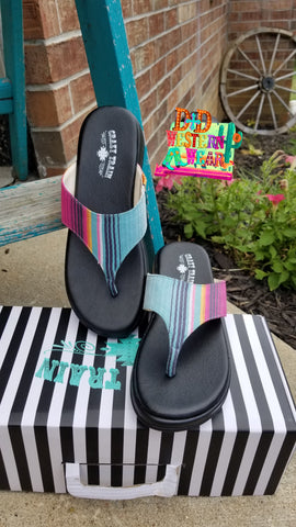 LA PUEBLA FLOP SANDALS ** SERAPE